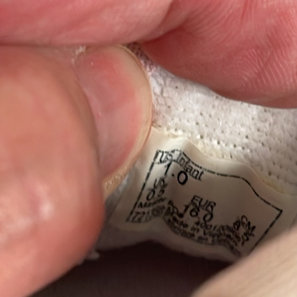 VANS Old Skool crib shoes Size 1 Baby Glittery Pink Kids Shoes - Picture 10 of 17